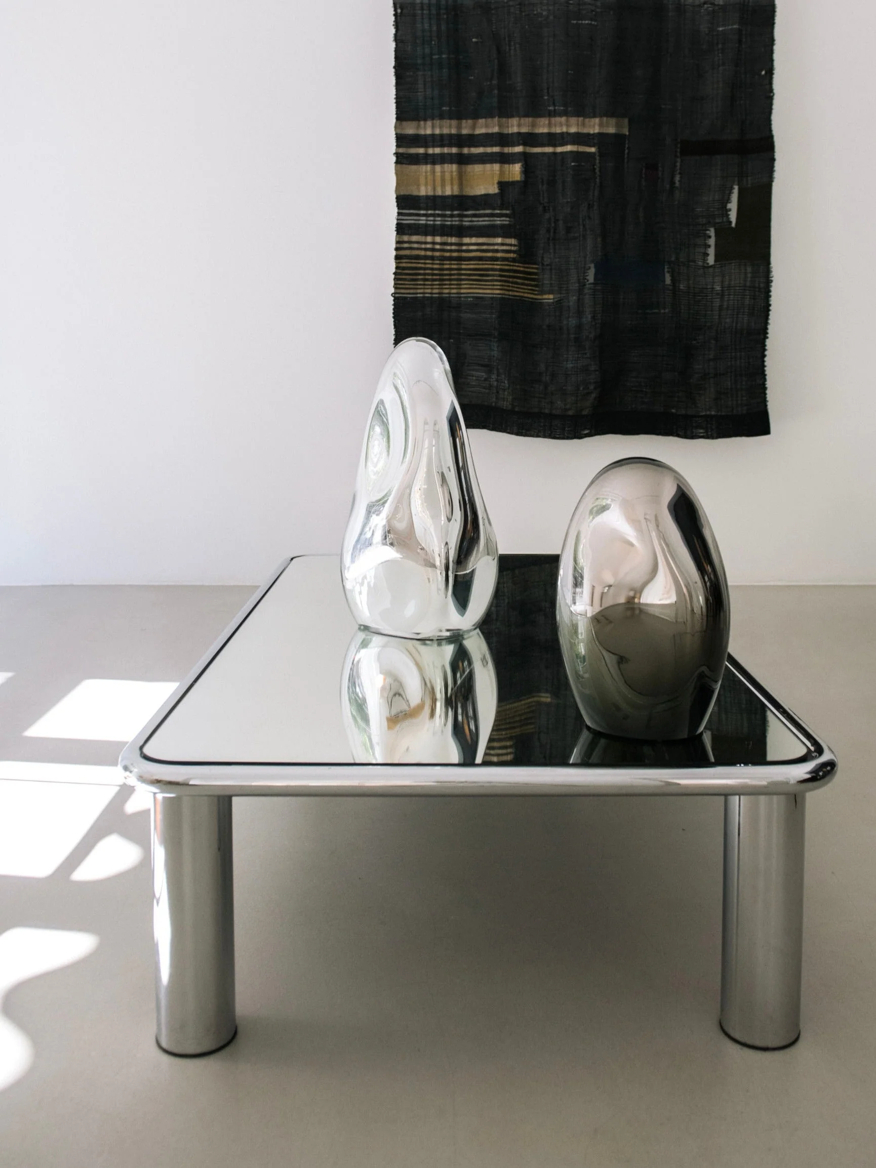 Standing Mirror Glass Sculpture No. 06 | color smoke silver - Image 5