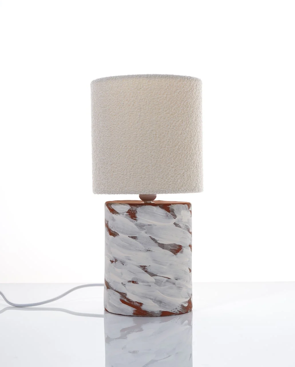 White Wind Table Lamps in Ceramic - Image 4