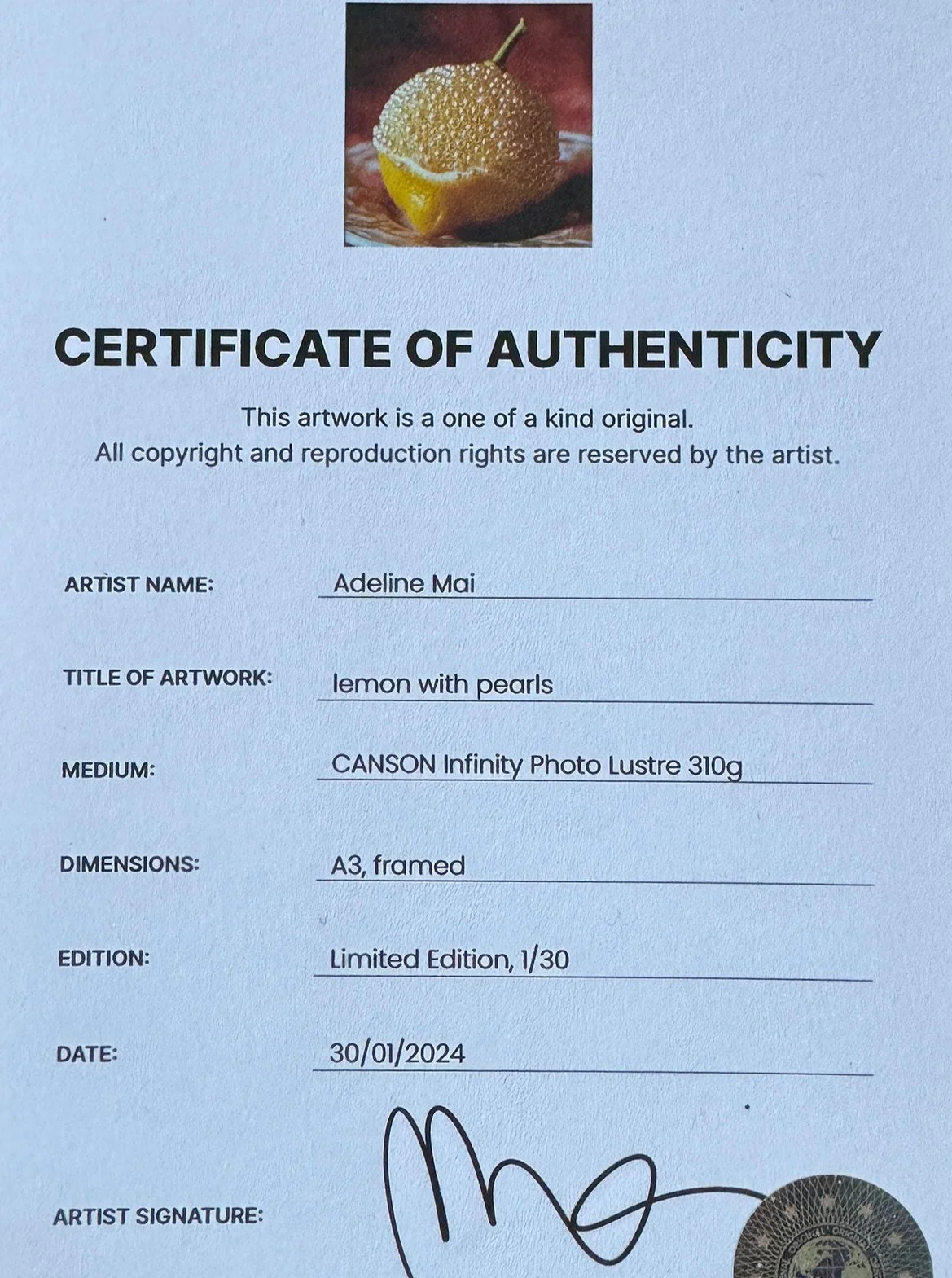 Orange and Pearls - Image 4