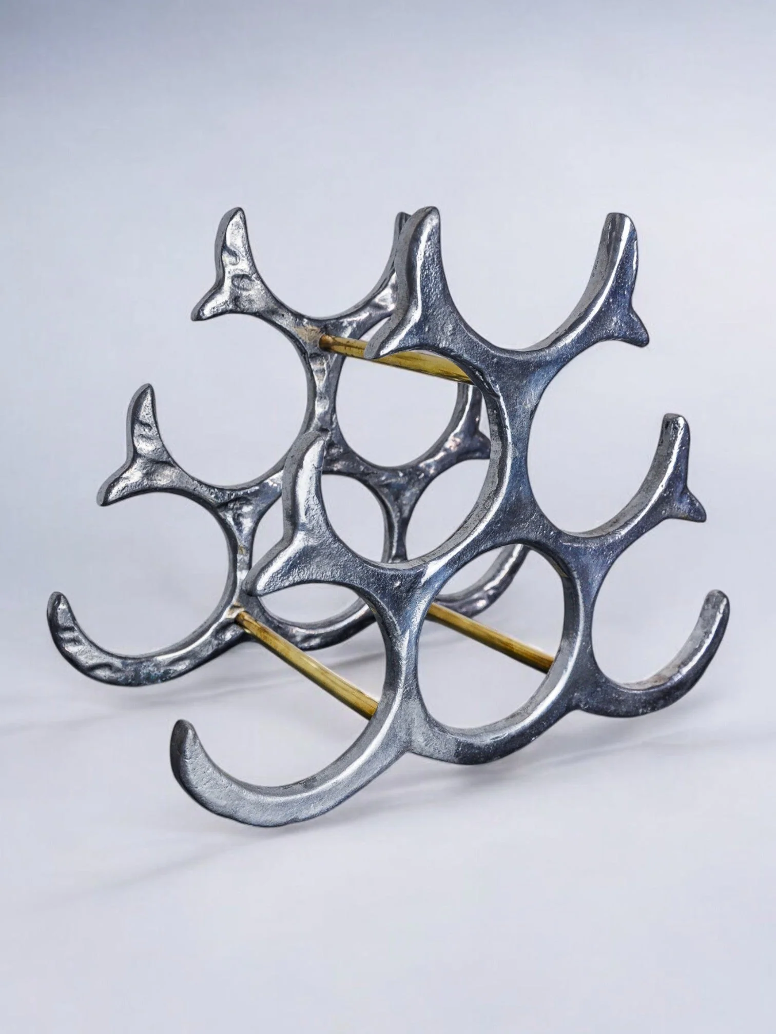 Brutalist bottle rack by Art3, Spain, 1980s - Image 4